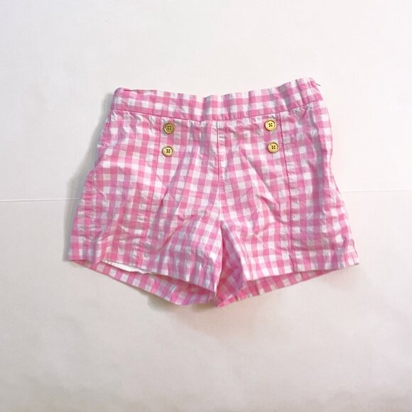 Janie and Jack Pink Gingham Shorts, Size 10 - Picture 2 of 6